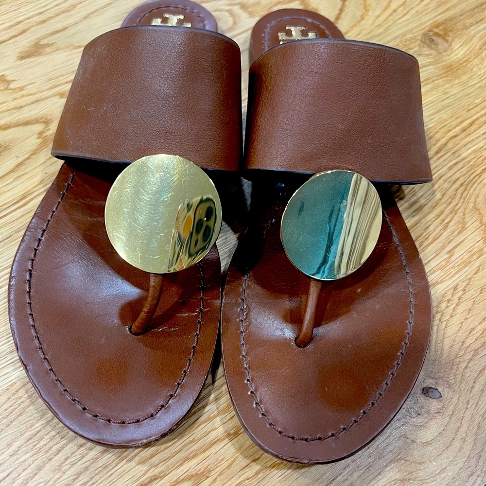 Tory Burch Patos Sandal Size 10 Brown